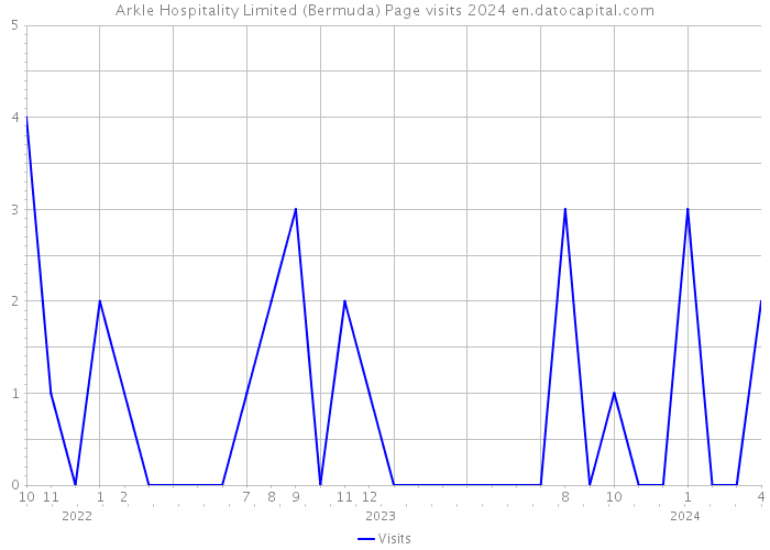 Arkle Hospitality Limited (Bermuda) Page visits 2024 