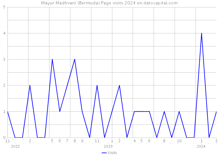 Mayur Madhvani (Bermuda) Page visits 2024 