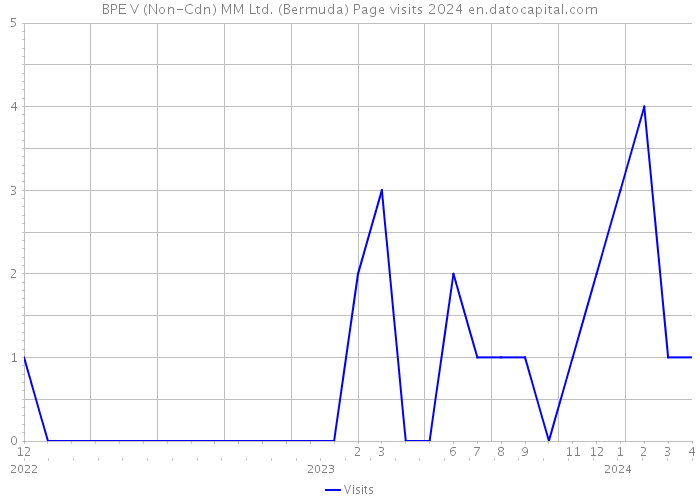 BPE V (Non-Cdn) MM Ltd. (Bermuda) Page visits 2024 