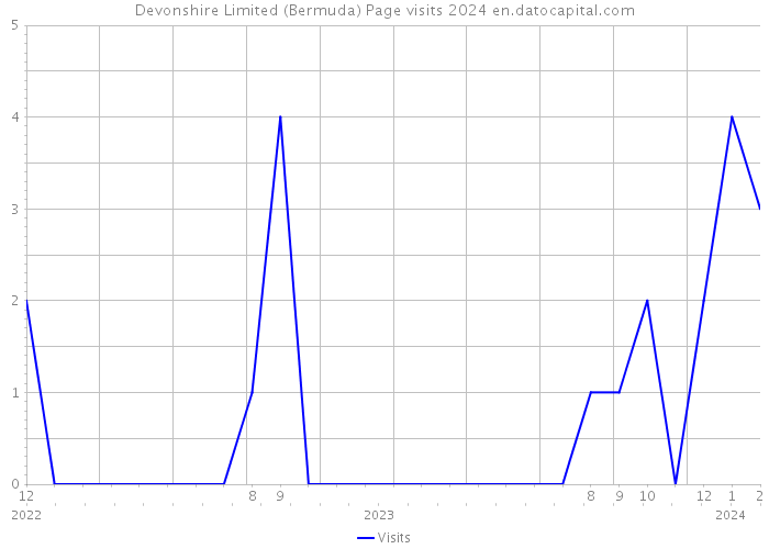 Devonshire Limited (Bermuda) Page visits 2024 