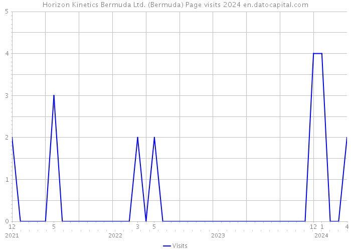 Horizon Kinetics Bermuda Ltd. (Bermuda) Page visits 2024 