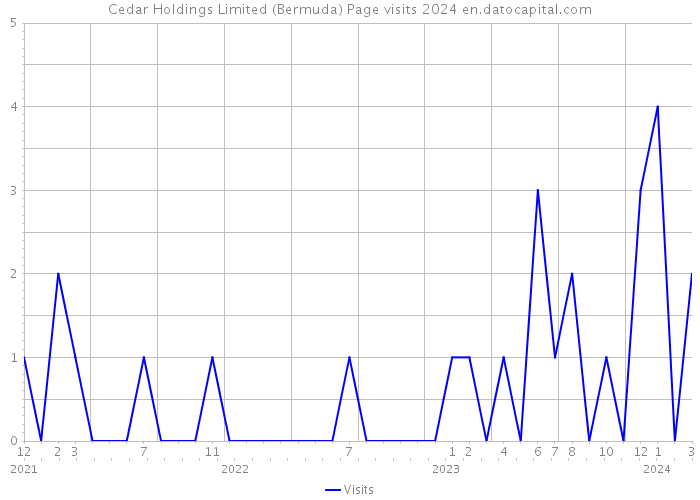 Cedar Holdings Limited (Bermuda) Page visits 2024 