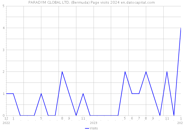 PARADYM GLOBAL LTD. (Bermuda) Page visits 2024 