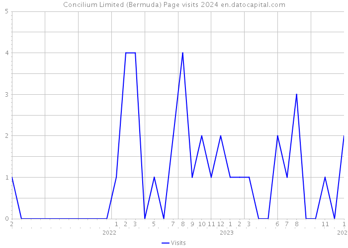 Concilium Limited (Bermuda) Page visits 2024 
