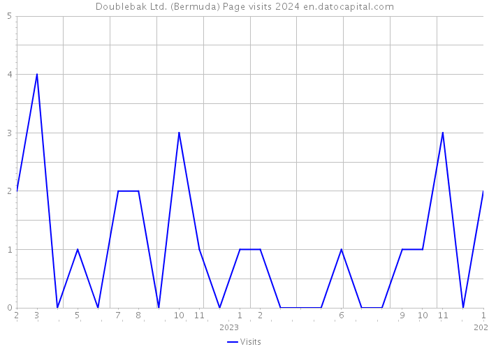 Doublebak Ltd. (Bermuda) Page visits 2024 