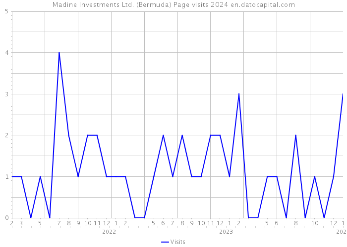 Madine Investments Ltd. (Bermuda) Page visits 2024 