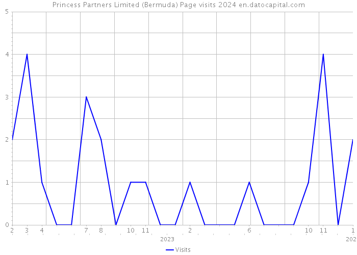 Princess Partners Limited (Bermuda) Page visits 2024 