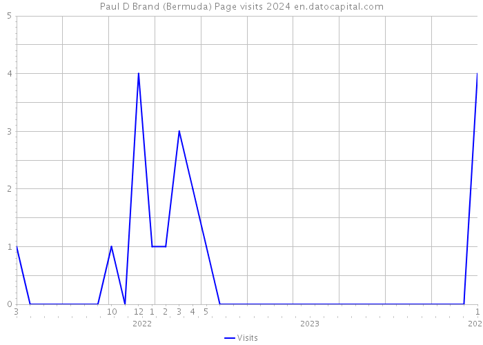 Paul D Brand (Bermuda) Page visits 2024 