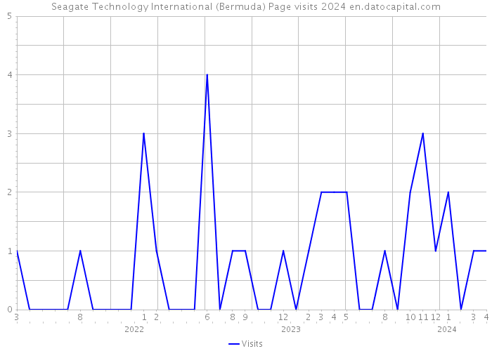 Seagate Technology International (Bermuda) Page visits 2024 