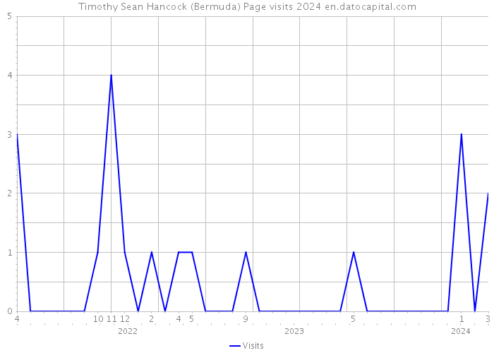 Timothy Sean Hancock (Bermuda) Page visits 2024 