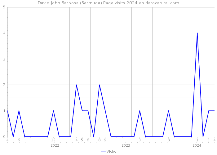 David John Barbosa (Bermuda) Page visits 2024 