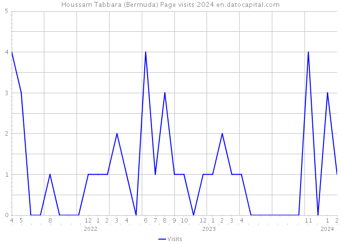 Houssam Tabbara (Bermuda) Page visits 2024 
