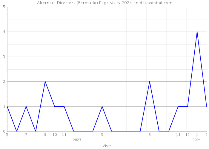 Alternate Directors (Bermuda) Page visits 2024 