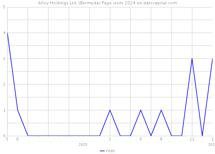 Alloy Holdings Ltd. (Bermuda) Page visits 2024 