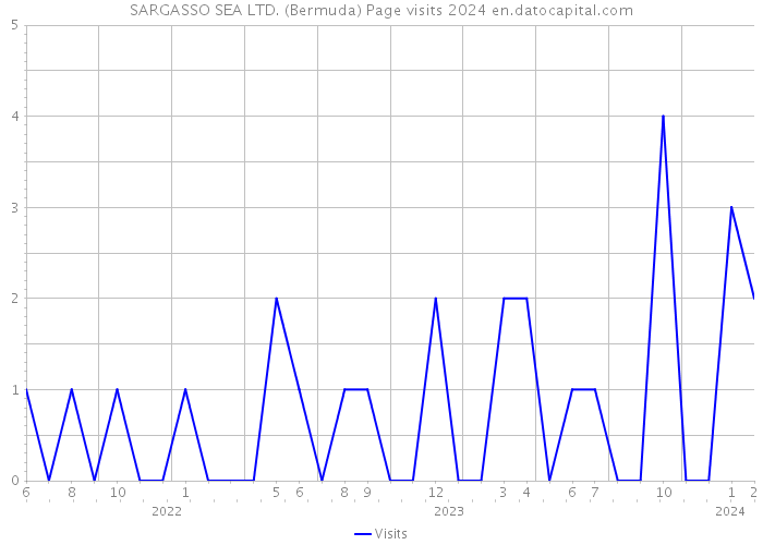 SARGASSO SEA LTD. (Bermuda) Page visits 2024 