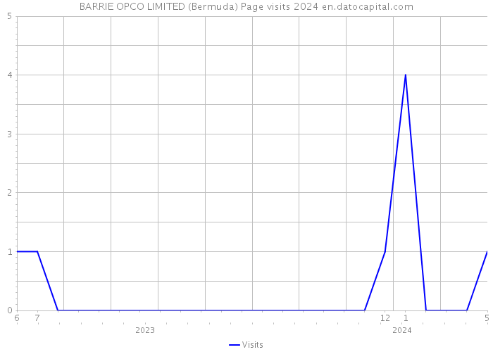 BARRIE OPCO LIMITED (Bermuda) Page visits 2024 