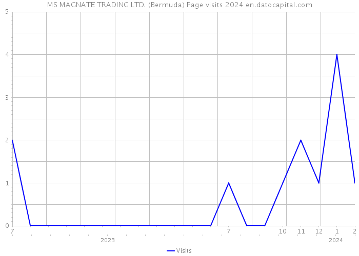 MS MAGNATE TRADING LTD. (Bermuda) Page visits 2024 