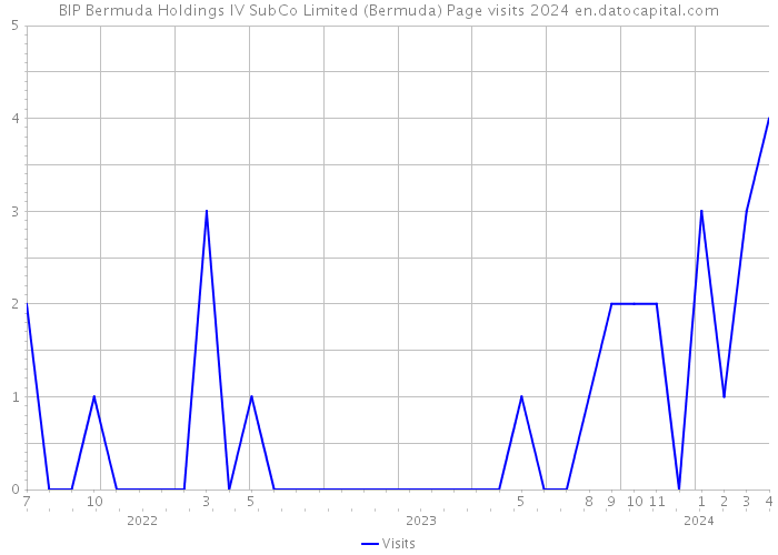 BIP Bermuda Holdings IV SubCo Limited (Bermuda) Page visits 2024 