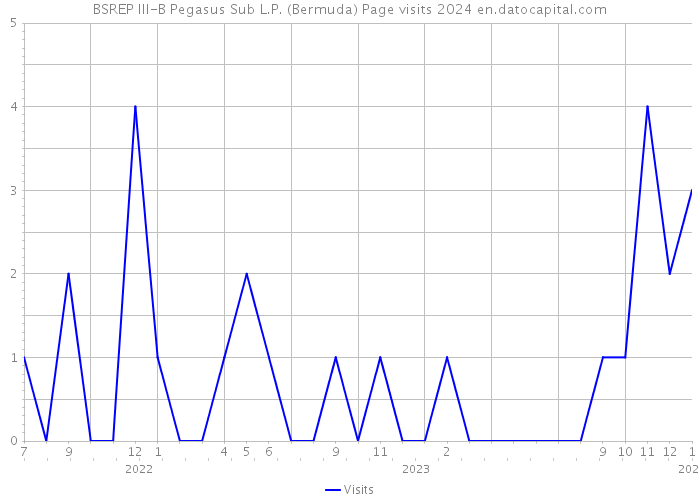 BSREP III-B Pegasus Sub L.P. (Bermuda) Page visits 2024 