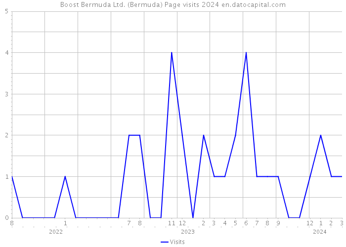 Boost Bermuda Ltd. (Bermuda) Page visits 2024 