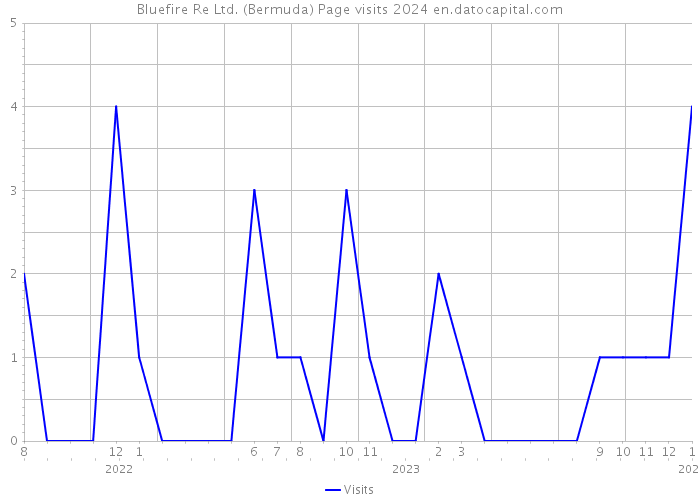 Bluefire Re Ltd. (Bermuda) Page visits 2024 