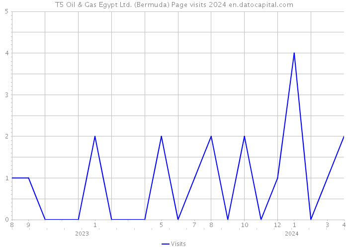 T5 Oil & Gas Egypt Ltd. (Bermuda) Page visits 2024 