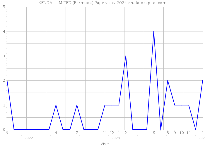 KENDAL LIMITED (Bermuda) Page visits 2024 
