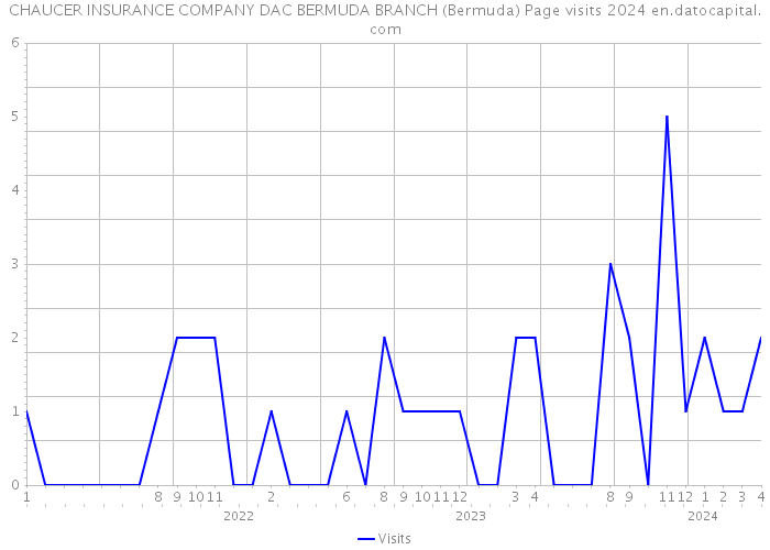 CHAUCER INSURANCE COMPANY DAC BERMUDA BRANCH (Bermuda) Page visits 2024 