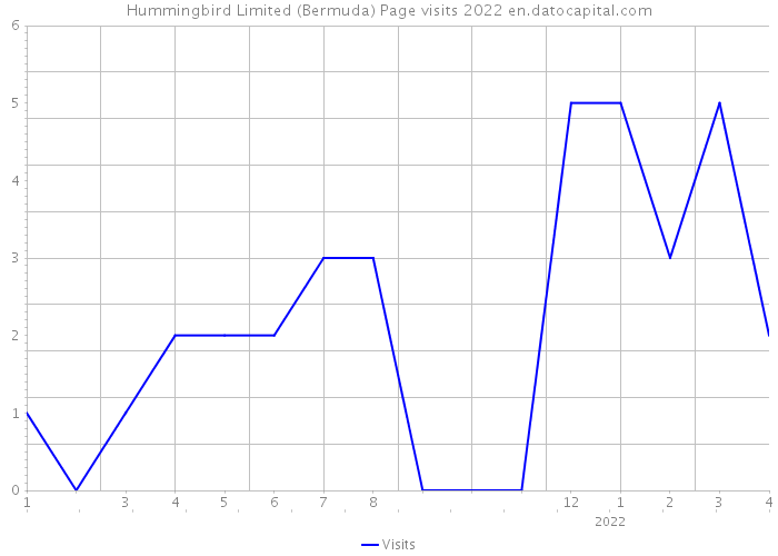 Hummingbird Limited (Bermuda) Page visits 2022 