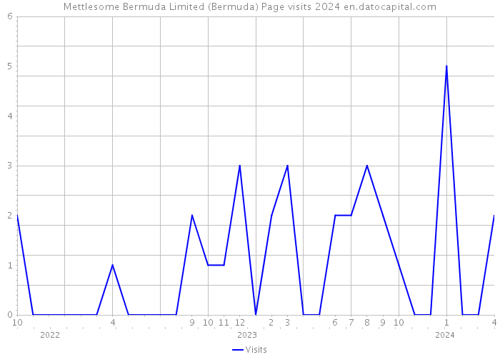 Mettlesome Bermuda Limited (Bermuda) Page visits 2024 
