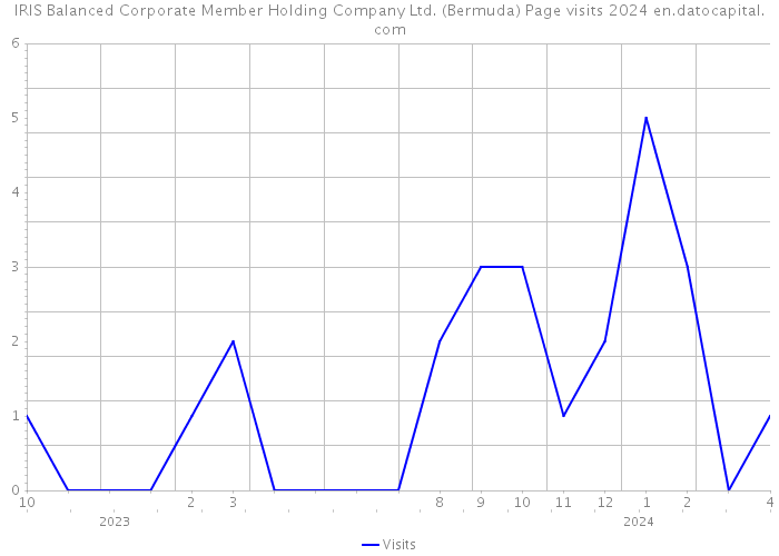 IRIS Balanced Corporate Member Holding Company Ltd. (Bermuda) Page visits 2024 