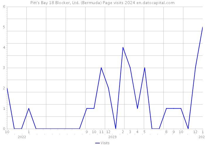 Pitt's Bay 18 Blocker, Ltd. (Bermuda) Page visits 2024 