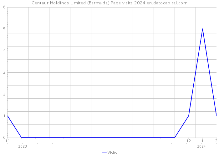 Centaur Holdings Limited (Bermuda) Page visits 2024 