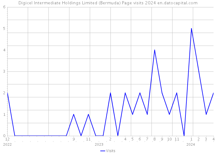 Digicel Intermediate Holdings Limited (Bermuda) Page visits 2024 