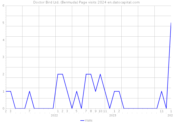 Doctor Bird Ltd. (Bermuda) Page visits 2024 