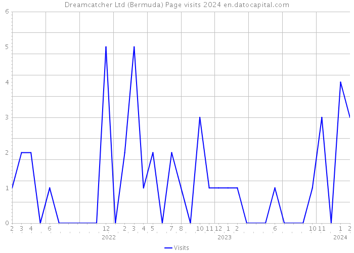 Dreamcatcher Ltd (Bermuda) Page visits 2024 