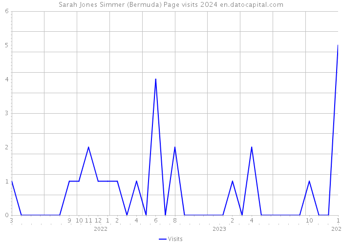 Sarah Jones Simmer (Bermuda) Page visits 2024 