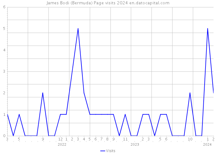 James Bodi (Bermuda) Page visits 2024 