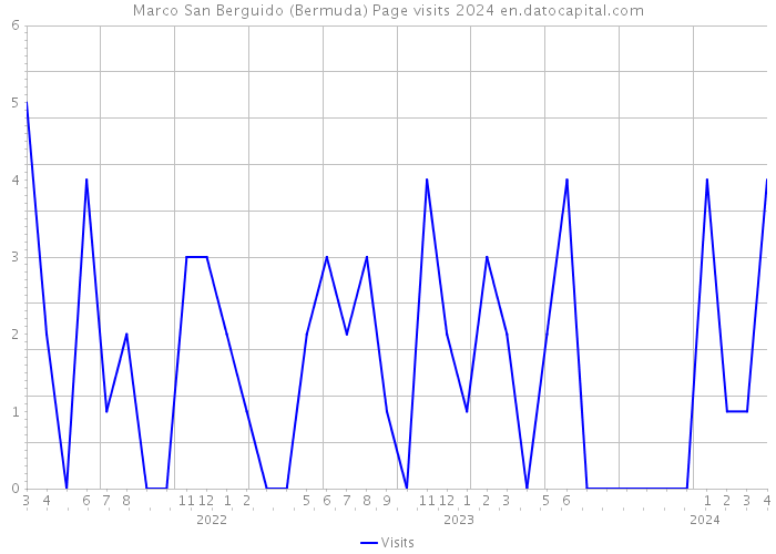 Marco San Berguido (Bermuda) Page visits 2024 