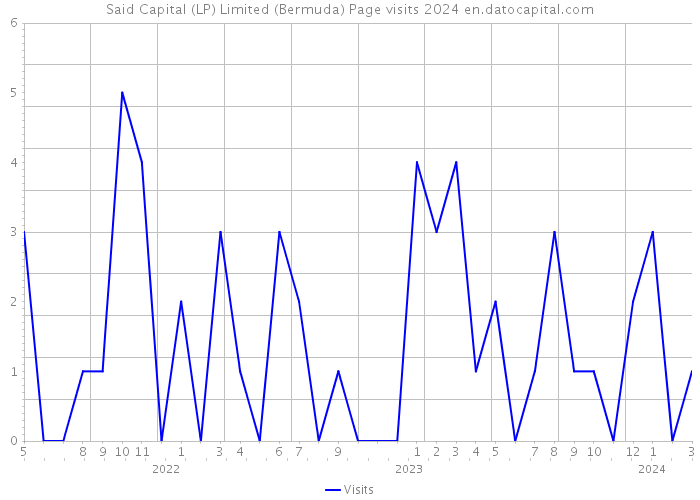 Said Capital (LP) Limited (Bermuda) Page visits 2024 