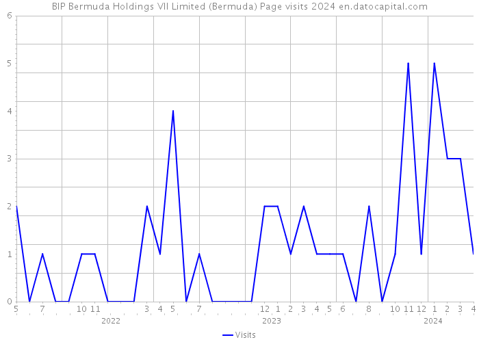 BIP Bermuda Holdings VII Limited (Bermuda) Page visits 2024 