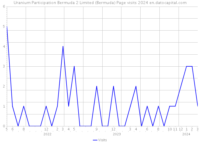 Uranium Participation Bermuda 2 Limited (Bermuda) Page visits 2024 