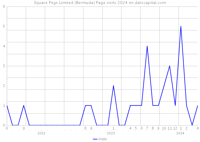 Square Pegs Limited (Bermuda) Page visits 2024 