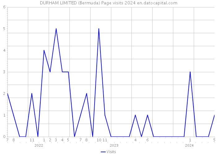 DURHAM LIMITED (Bermuda) Page visits 2024 
