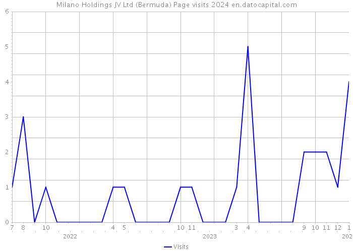 Milano Holdings JV Ltd (Bermuda) Page visits 2024 