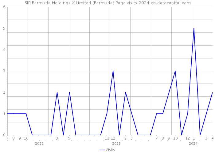 BIP Bermuda Holdings X Limited (Bermuda) Page visits 2024 