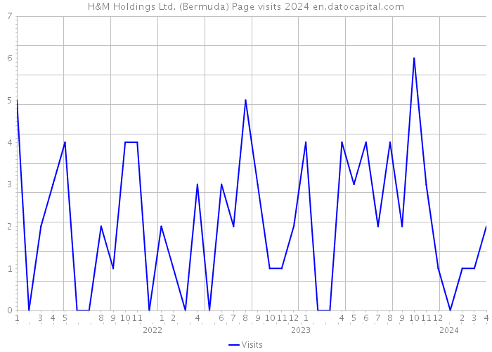 H&M Holdings Ltd. (Bermuda) Page visits 2024 