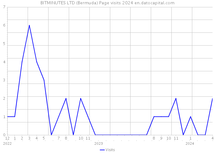 BITMINUTES LTD (Bermuda) Page visits 2024 