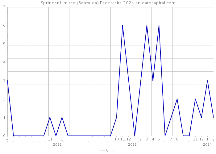 Springer Limited (Bermuda) Page visits 2024 