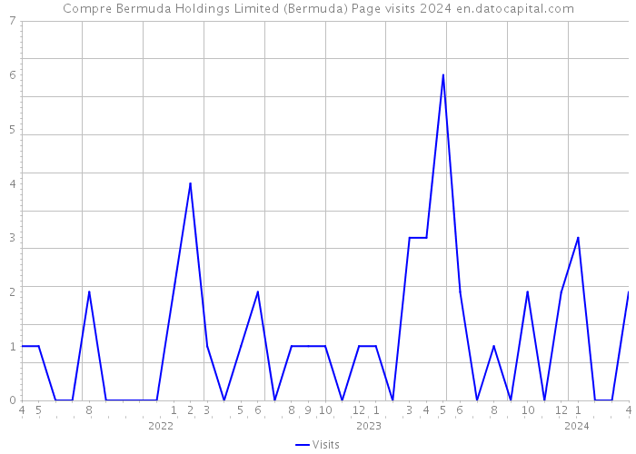 Compre Bermuda Holdings Limited (Bermuda) Page visits 2024 